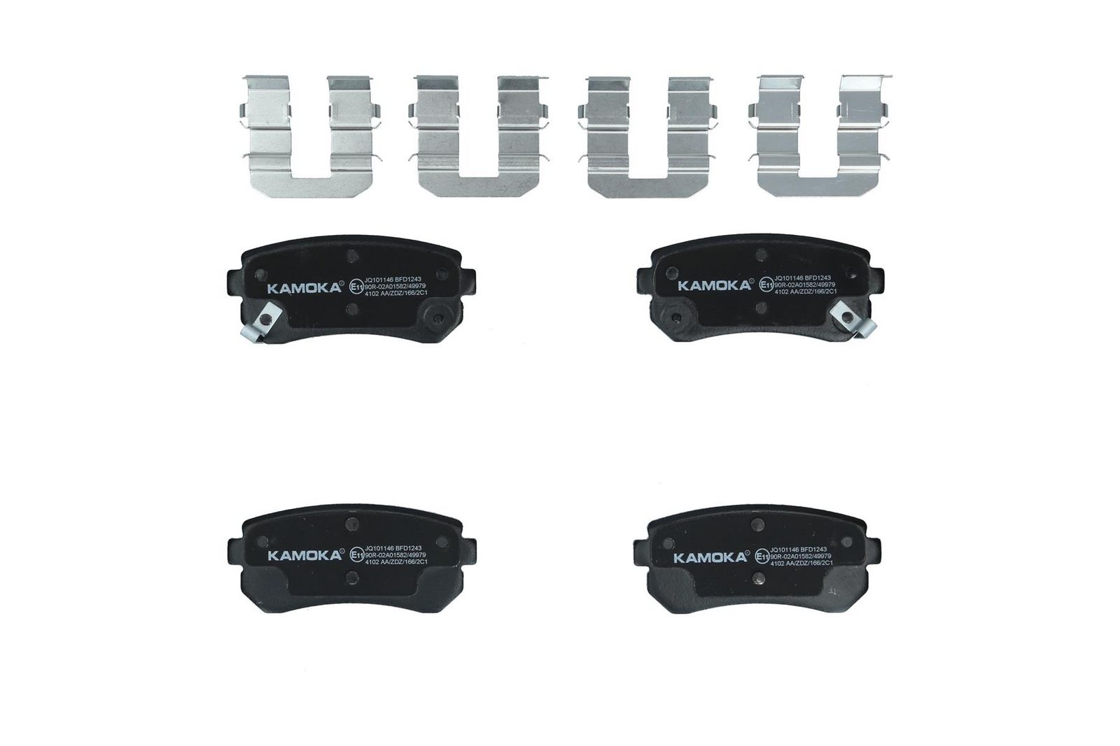 KAMOKA JQ101146 Stabdžių trinkelių rinkinys, diskinis stabdys