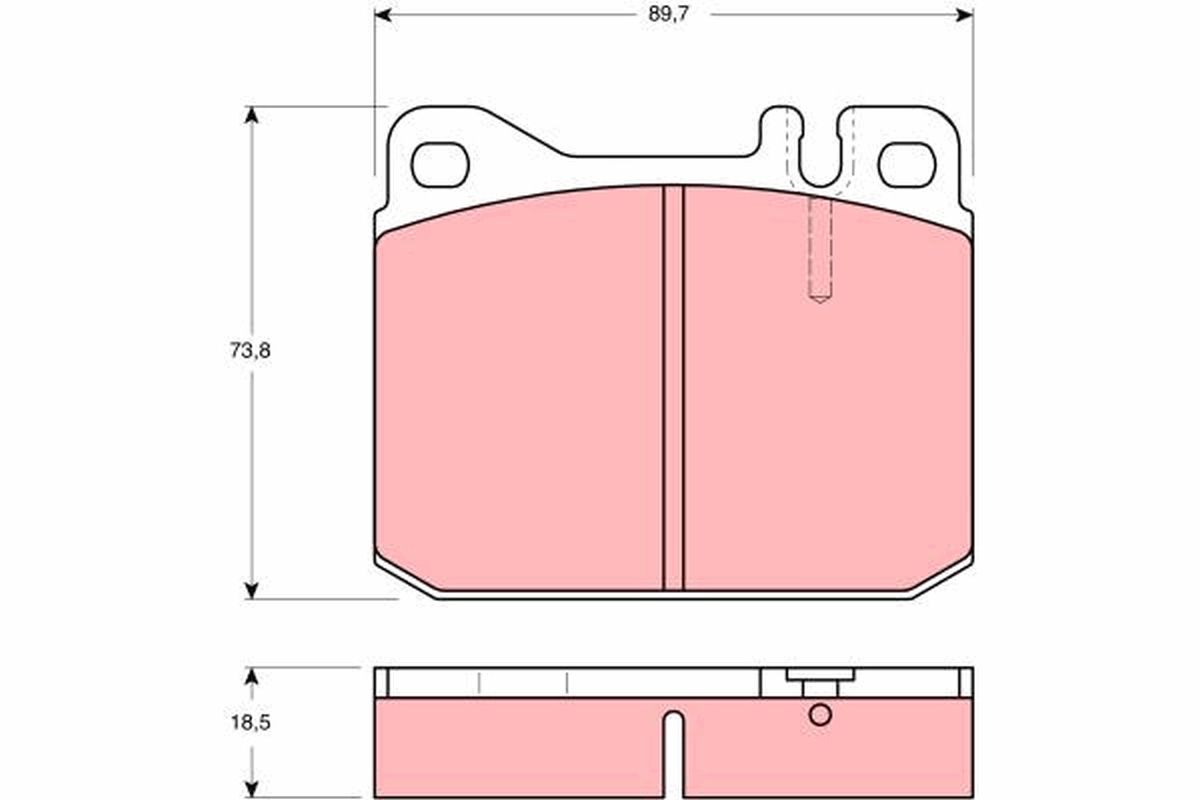 TRW GDB1103 Brake pad set, disc brake