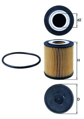 KNECHT OX 182D Oil filter