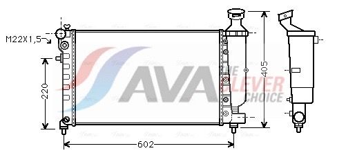 AVA CLEVER CHOICE CNA2118 Radiator, engine cooling