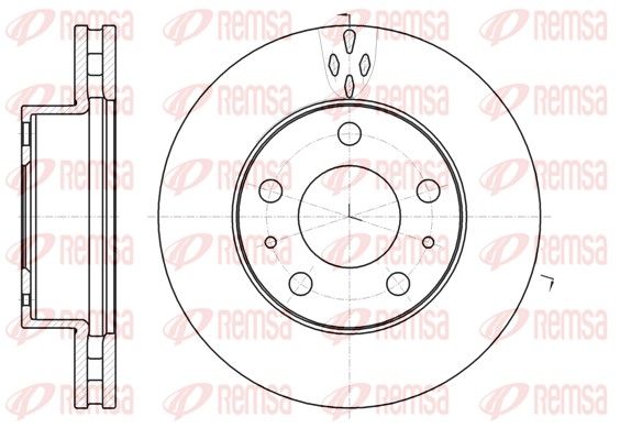 REMSA 61016.10 Brake disc