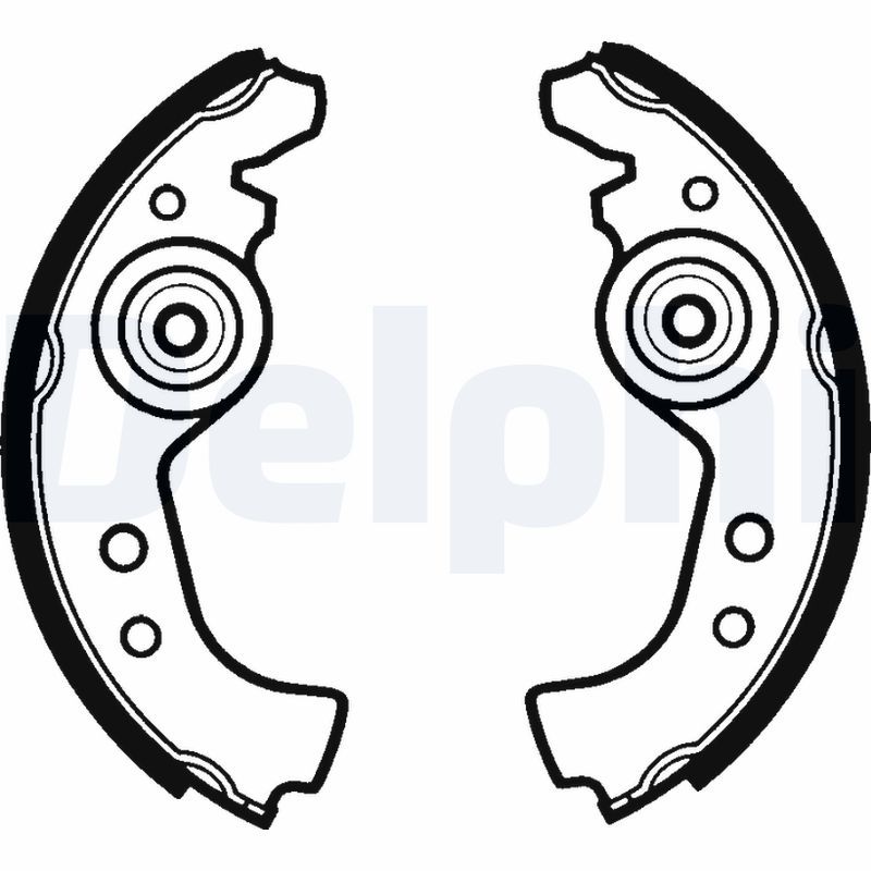 DELPHI LS1290 Brake shoe set