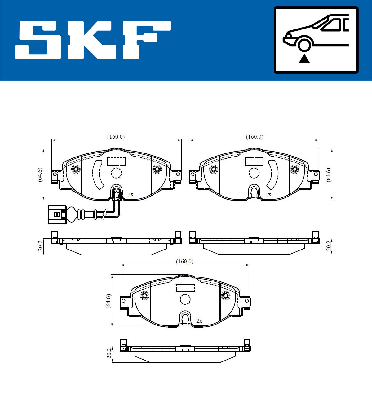 Brake Pad Set, disc brake-1