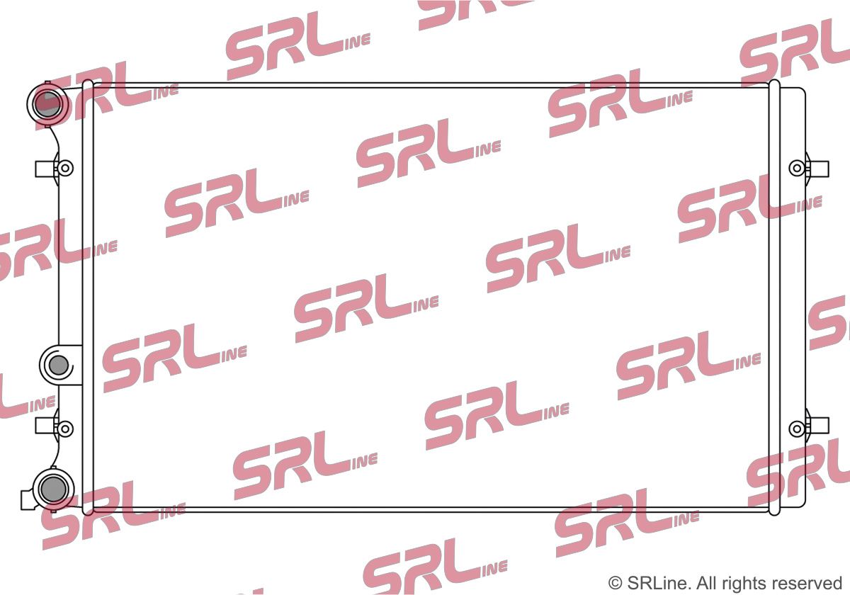 SRLINE 132308-1 Radiator, engine cooling