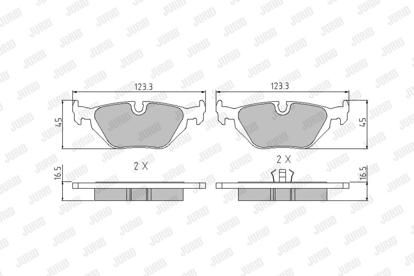 Brake Pad Set, disc brake-1