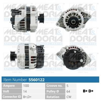 MEAT & DORIA 5560122 Alternator