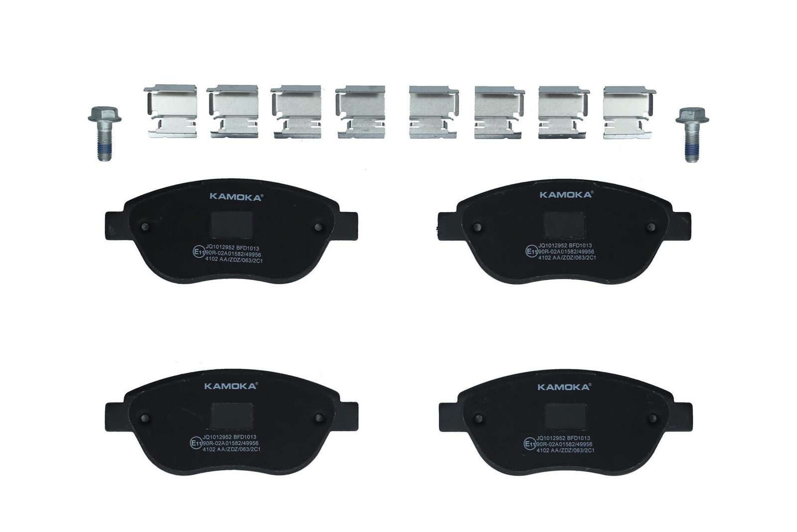 KAMOKA JQ1012952 Stabdžių trinkelių rinkinys, diskinis stabdys