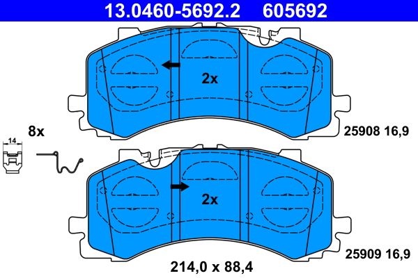 Brake Pad Set, disc brake