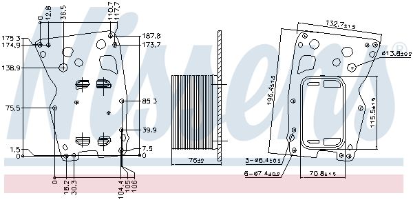 Oil Cooler, engine oil-5