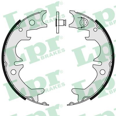 LPR 09140 Brake shoe set, parking brake