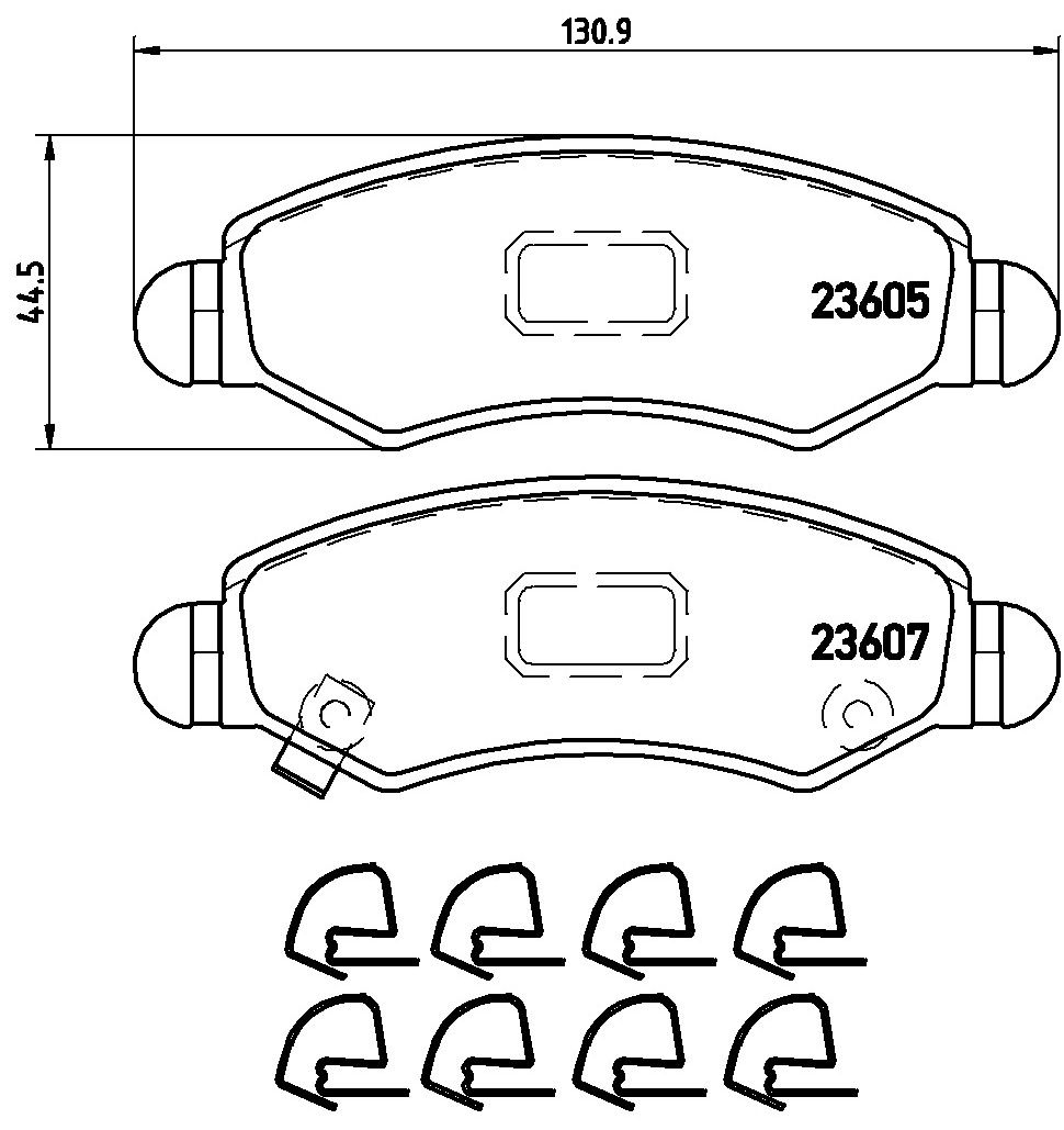 Brake Pad Set, disc brake-1