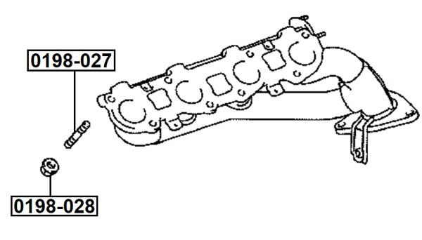 Bolt, exhaust manifold-1