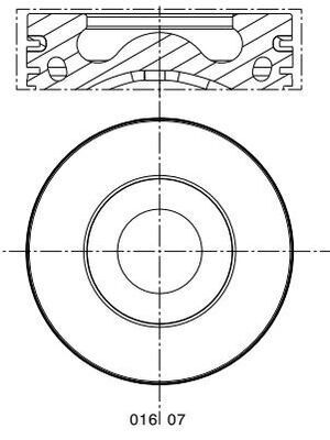 MAHLE 016 07 00 Piston