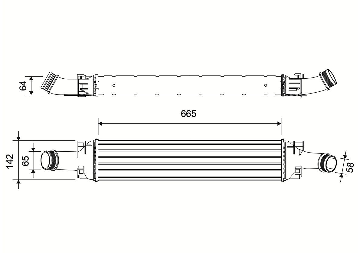 VALEO 822956 Charge air cooler