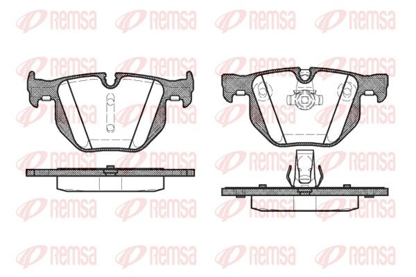 REMSA 0381.60 Brake pad set, disc brake