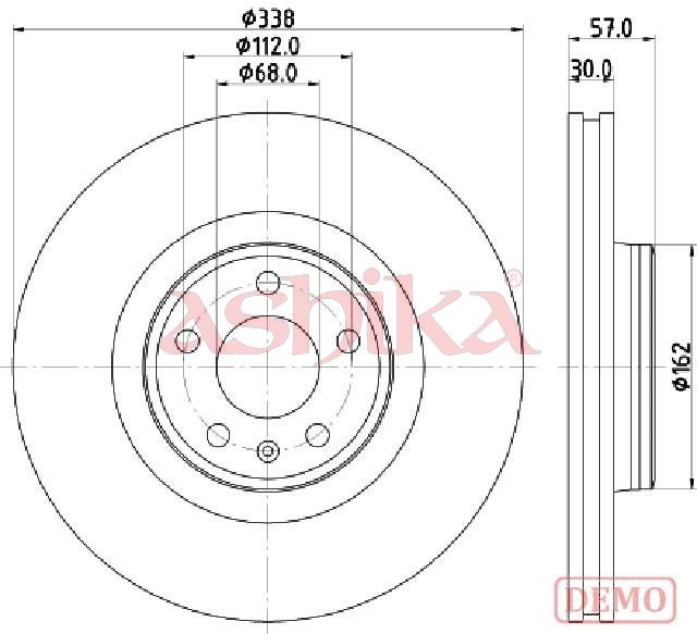ASHIKA 60-00-0920C Brake disc
