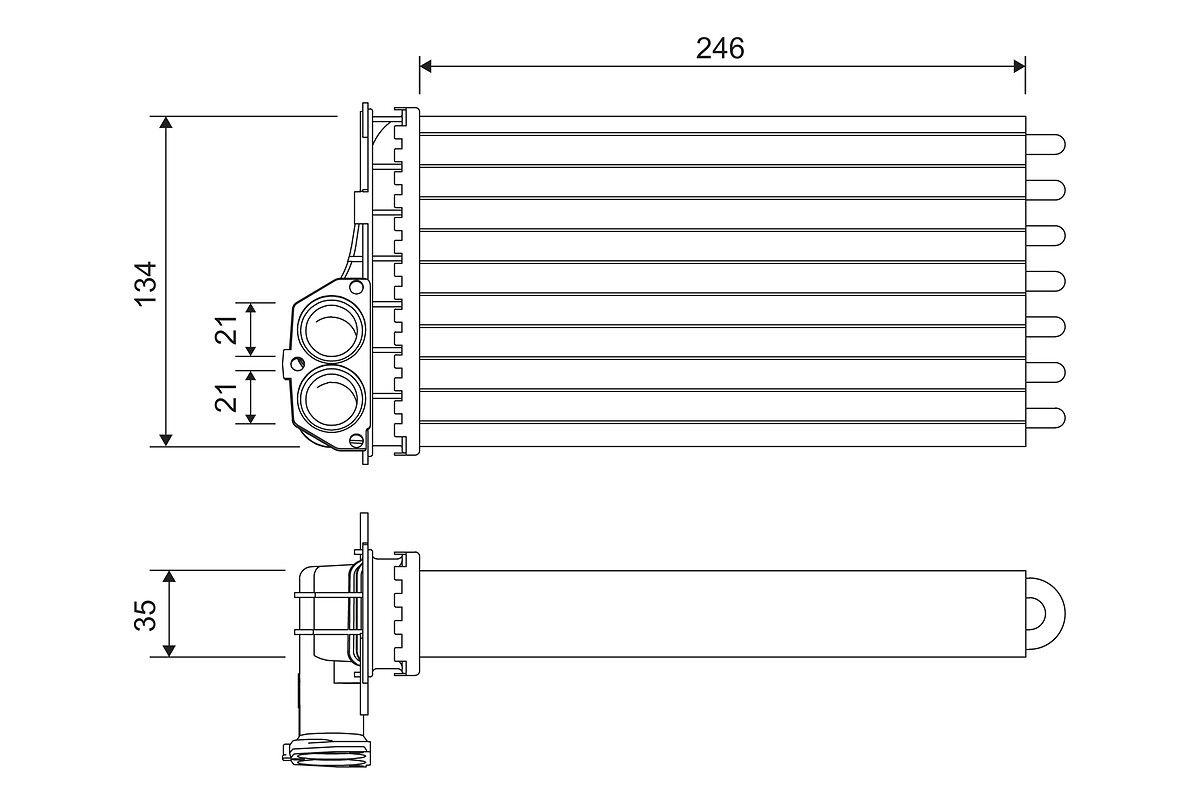 VALEO 811565 Heat exchanger, interior heating