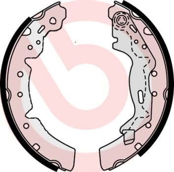 BREMBO S 83 510 Brake shoe set
