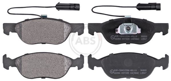 A.B.S. 36893 Brake pad set, disc brake