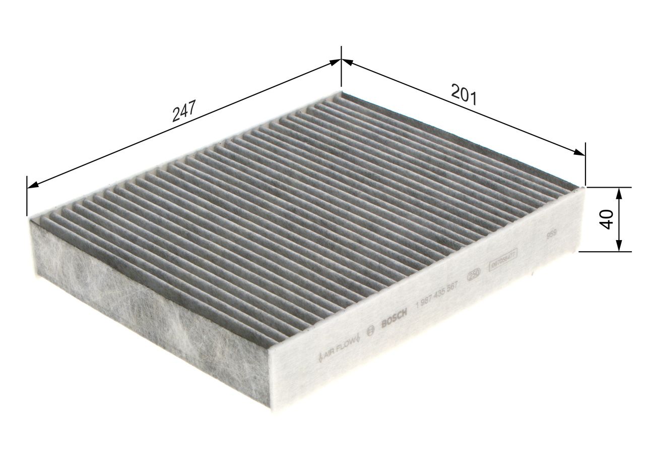 BOSCH 1 987 435 567 Filter, cabin air