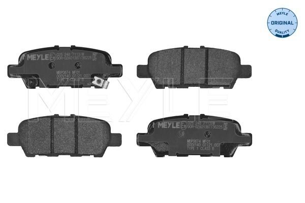 MEYLE 025 248 7113/W Brake pad set, disc brake