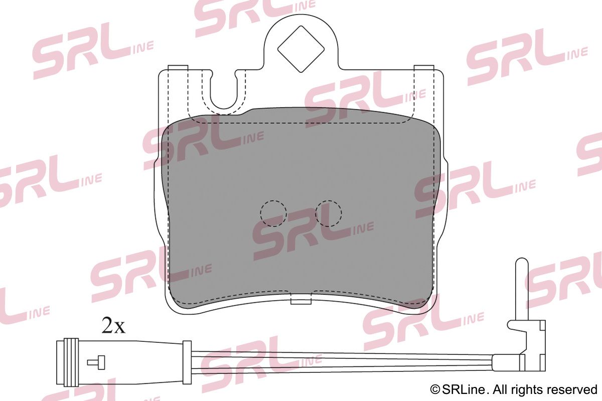 SRLINE S70-1499 Brake pad set, disc brake