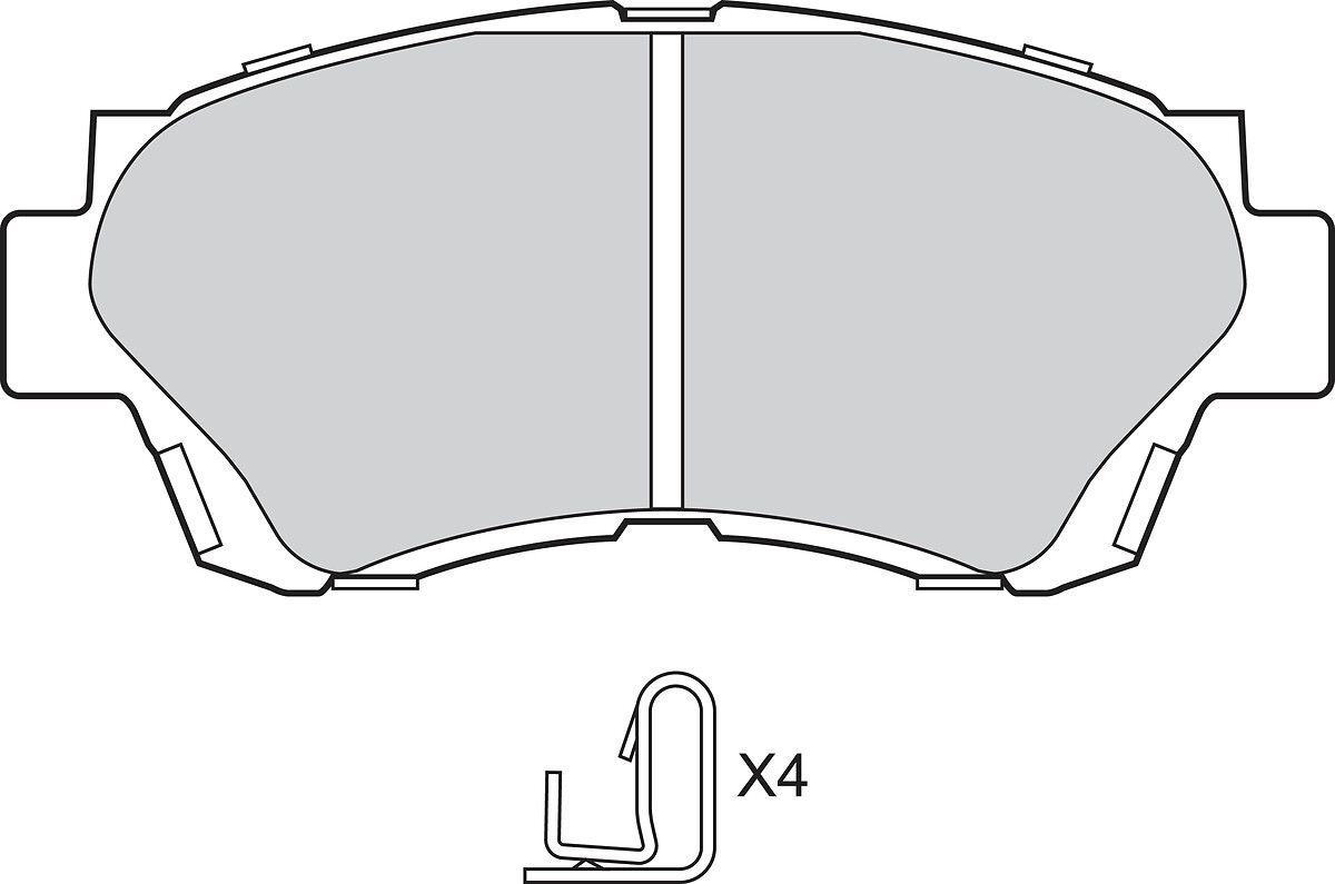 Brake Pad Set, disc brake-1