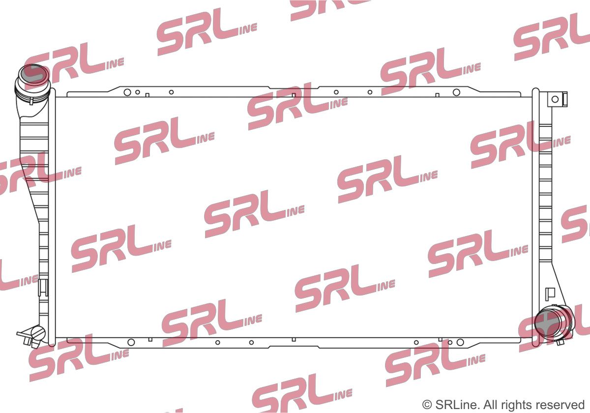 SRLINE 201608-5 Radiator, engine cooling