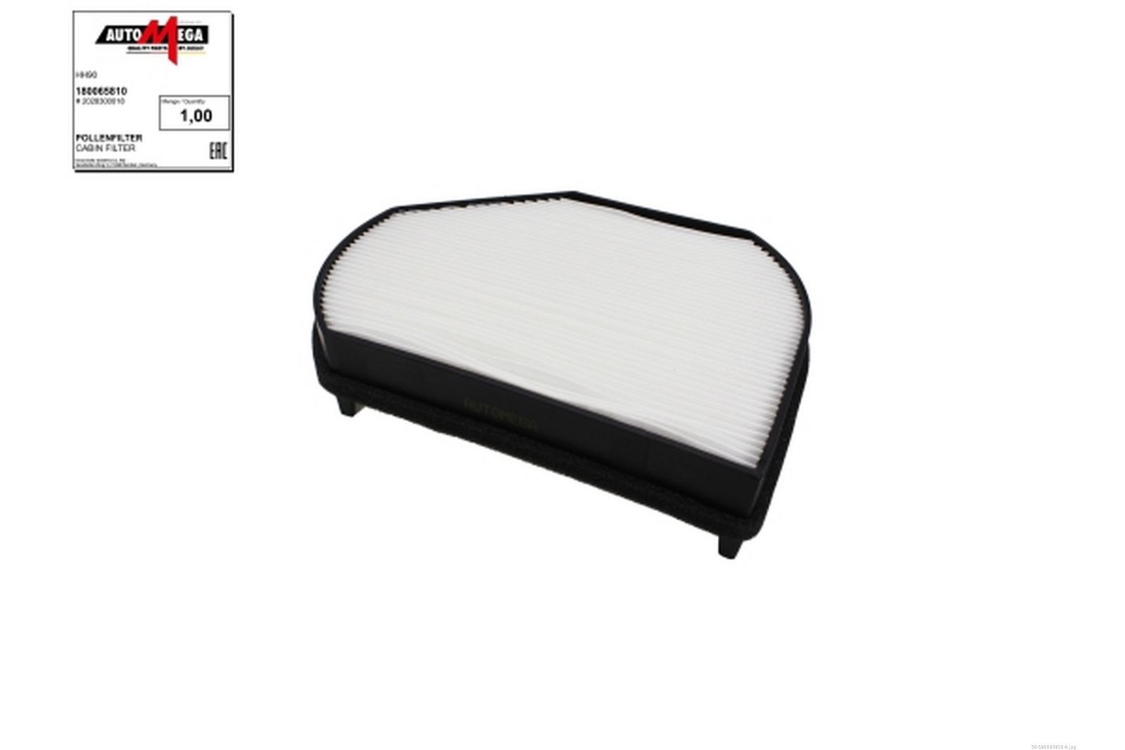 AUTOMEGA 180065810 Filter, cabin air