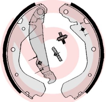 BREMBO S 59 509 Brake shoe set