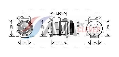 AVA CLEVER CHOICE BWAK229 Compressor, air conditioning