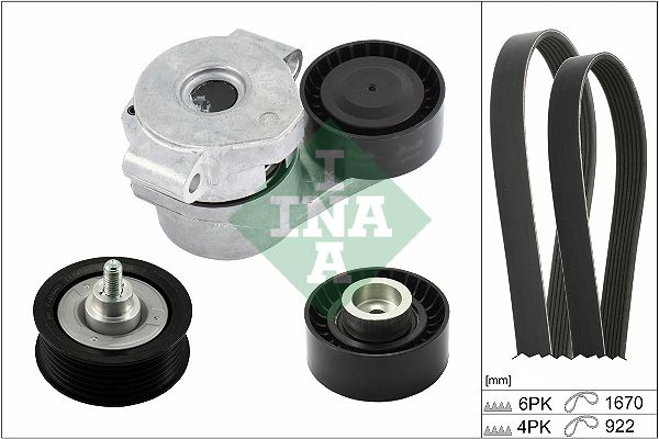 SCHAEFFLER INA 529 0301 10 V-ribbed belt set