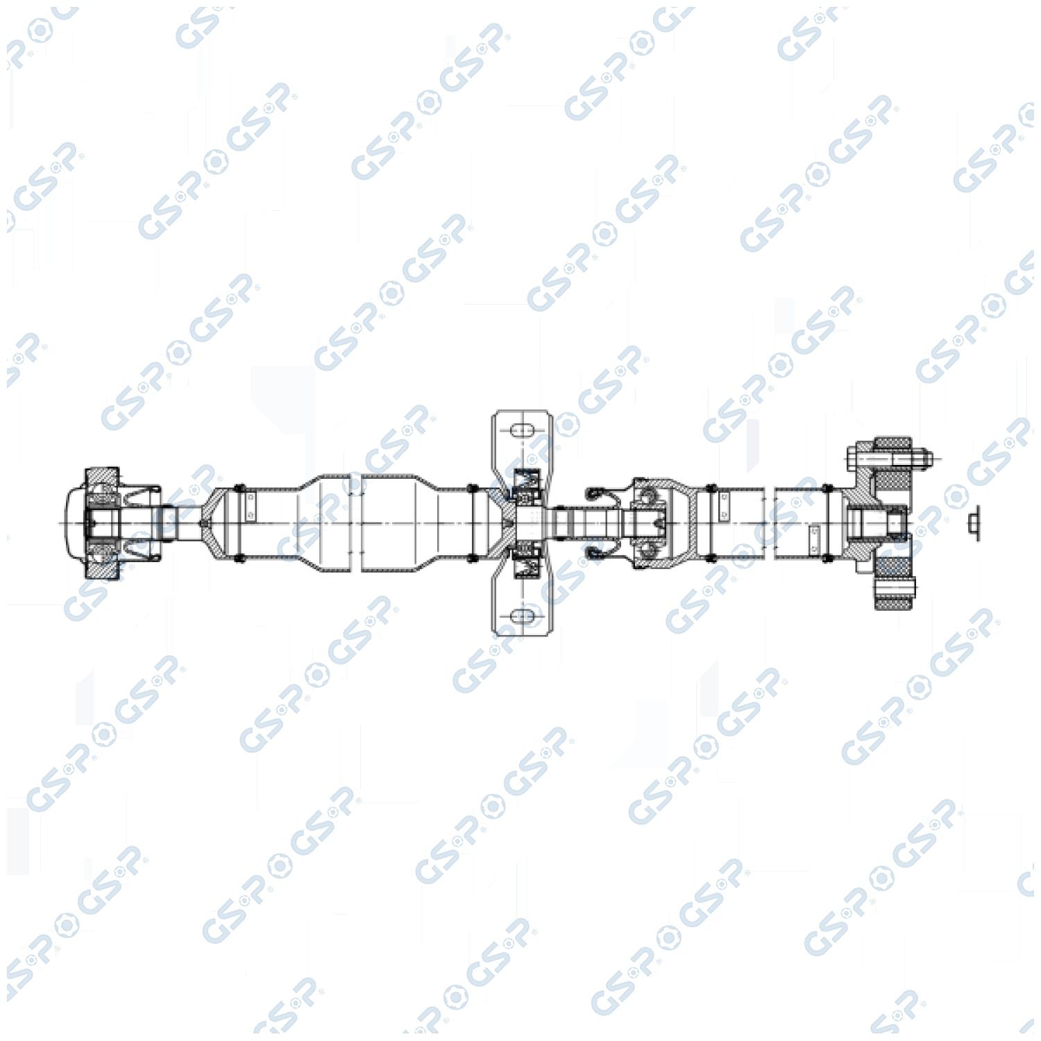 GSP PS902054 Propshaft, axle drive