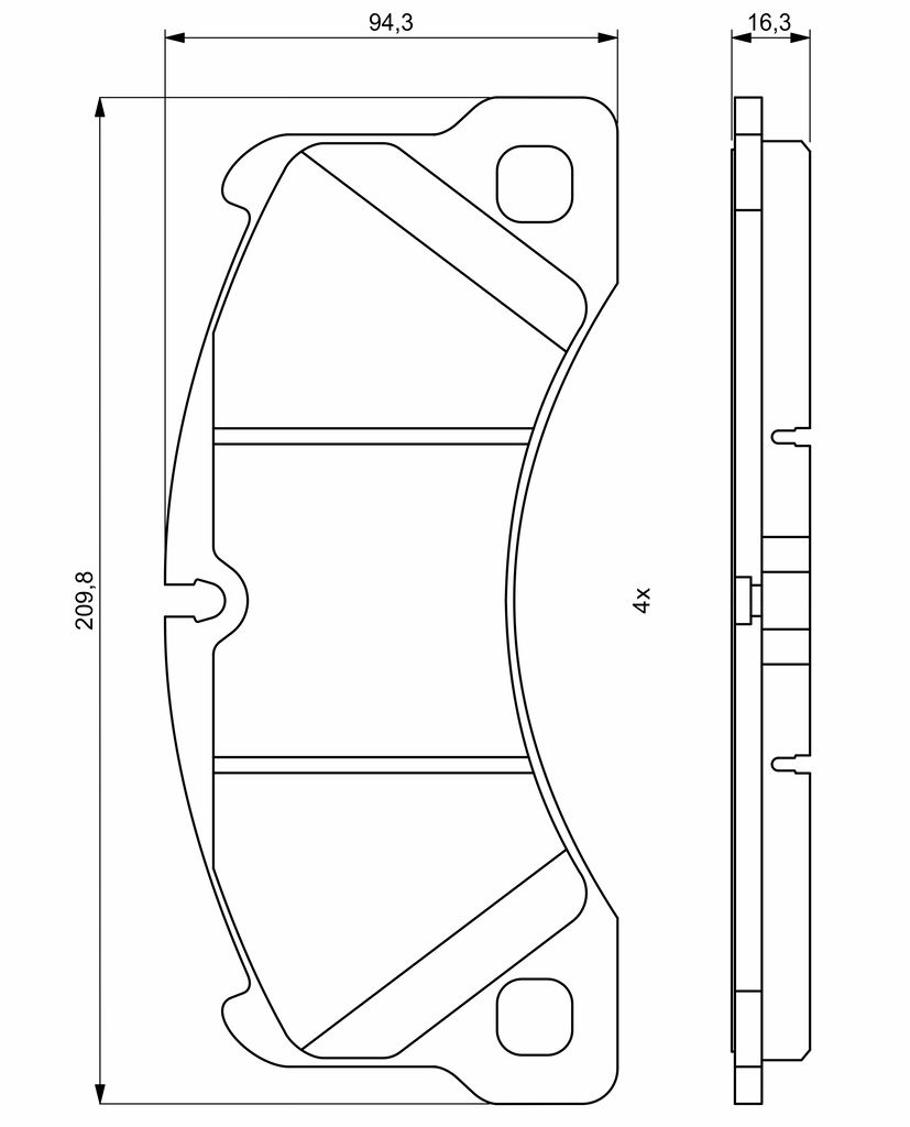 Brake Pad Set, disc brake-7