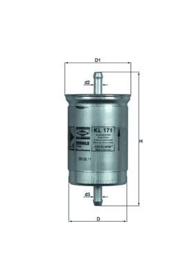 KNECHT KL 171 Fuel filter