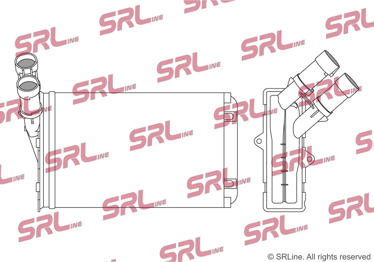 SRLINE 2324N8-1 Heat exchanger, interior heating