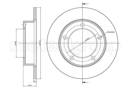 CIFAM 800-206 Brake disc