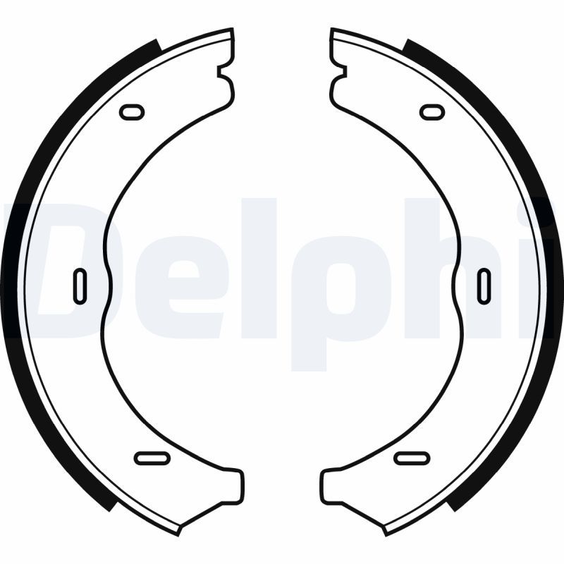 DELPHI LS1967 Brake shoe set, parking brake