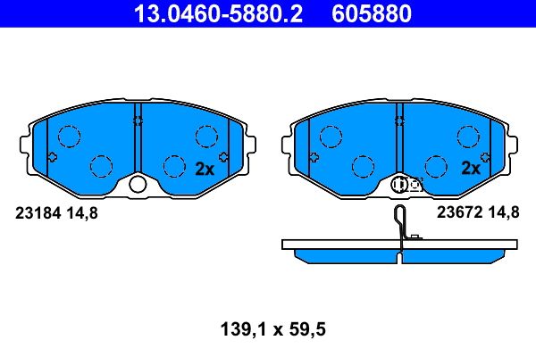 Brake Pad Set, disc brake