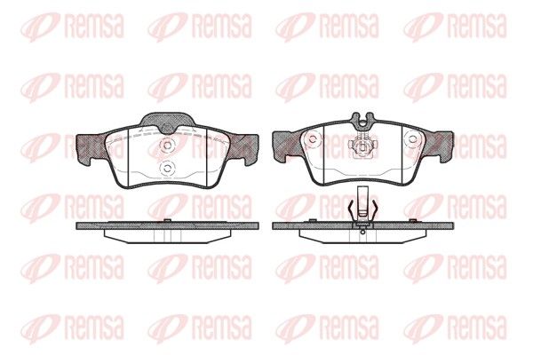 REMSA 0991.00 Brake pad set, disc brake