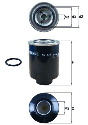 KNECHT KC 135D Fuel filter
