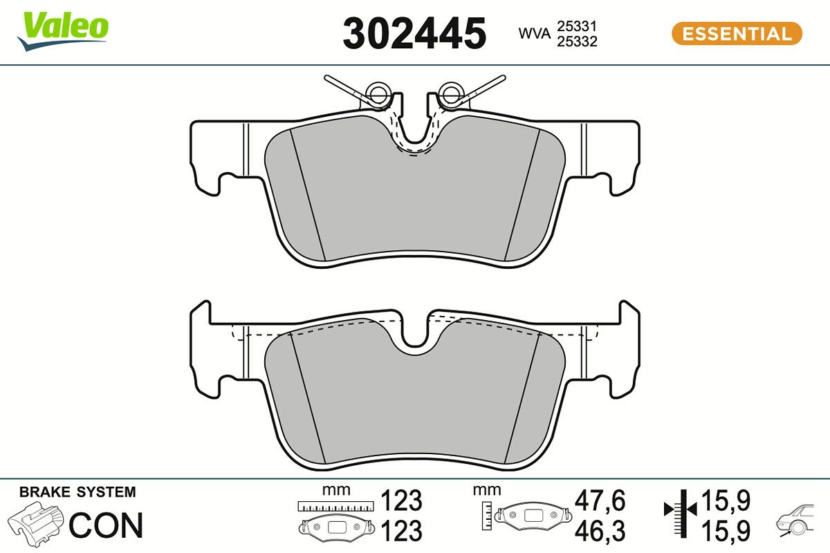 Brake Pad Set, disc brake-main