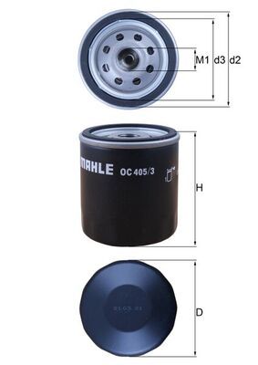 KNECHT OC 405/3 Oil filter
