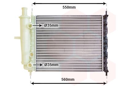 VAN WEZEL 17002159 Radiator, engine cooling