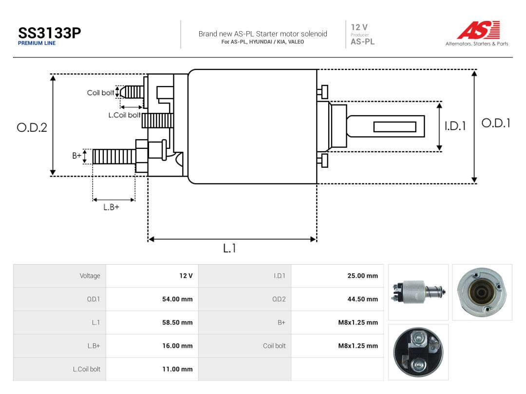 Solenoid Switch, starter-3