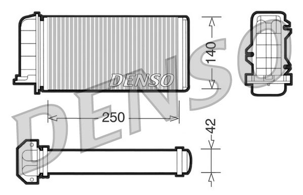 DENSO DRR09001 Heat exchanger, interior heating