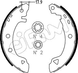 CIFAM 153-001 Brake shoe set