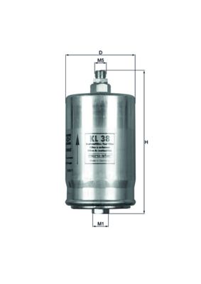 KNECHT KL 38 Fuel filter