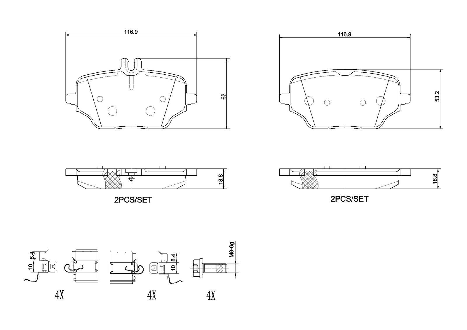 Brake Pad Set, disc brake-2