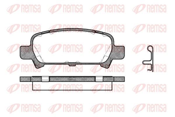 REMSA 0729.02 Brake pad set, disc brake